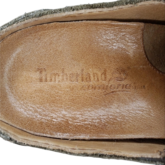Timberland | Comforia Brown Leather Crepe Sole Slip On Clogs Mules Women's 7 - Picture 10 of 12